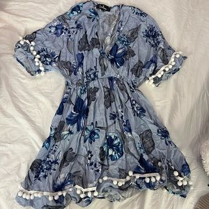 blue dress